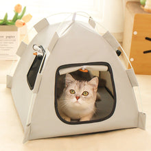 Load image into Gallery viewer, Foldable Pet Tent Cat House All-Season Portable Enclosed Cozy Multi-Pet Pet Nest Indoor Travel Pet Bed Cat/Dog Supplies

