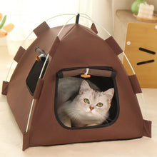 Load image into Gallery viewer, Foldable Pet Tent Cat House All-Season Portable Enclosed Cozy Multi-Pet Pet Nest Indoor Travel Pet Bed Cat/Dog Supplies
