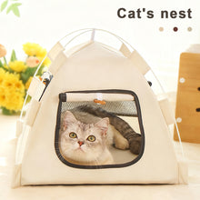 Load image into Gallery viewer, Foldable Pet Tent Cat House All-Season Portable Enclosed Cozy Multi-Pet Pet Nest Indoor Travel Pet Bed Cat/Dog Supplies
