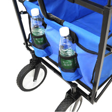 Load image into Gallery viewer, Garden Shopping Beach Cart folding wagon (Blue)
