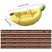Load image into Gallery viewer, 1-20KG Banana/Carrot Pet Bed Refillable Dog Cat Mat House Washable Cozy Pet Nest For Pet Winter Accessories
