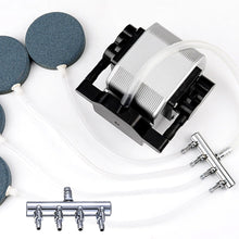 Load image into Gallery viewer, Adjustable Air Flow Control Valve T-Type Air Splitter Manifold for Fish Tank Oxygen Pump Aquarium Air Distributor
