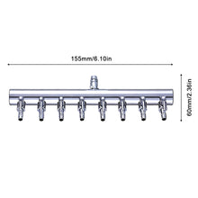 Load image into Gallery viewer, Adjustable Air Flow Control Valve T-Type Air Splitter Manifold for Fish Tank Oxygen Pump Aquarium Air Distributor
