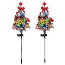 Load image into Gallery viewer, Multi-style Solar Christmas Tree Light Snowy Tree Style Yard Lamp Waterproof Outdoor Decoration Garden Lighting Seasonal Holiday Ornament
