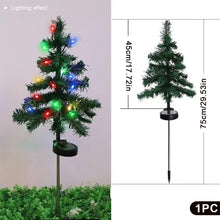 Load image into Gallery viewer, Multi-style Solar Christmas Tree Light Snowy Tree Style Yard Lamp Waterproof Outdoor Decoration Garden Lighting Seasonal Holiday Ornament
