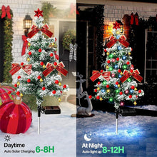 Load image into Gallery viewer, Multi-style Solar Christmas Tree Light Snowy Tree Style Yard Lamp Waterproof Outdoor Decoration Garden Lighting Seasonal Holiday Ornament
