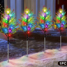 Load image into Gallery viewer, Multi-style Solar Christmas Tree Light Snowy Tree Style Yard Lamp Waterproof Outdoor Decoration Garden Lighting Seasonal Holiday Ornament

