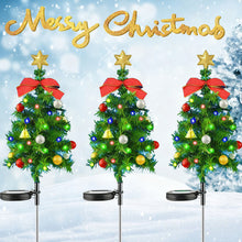 Load image into Gallery viewer, Multi-style Solar Christmas Tree Light Snowy Tree Style Yard Lamp Waterproof Outdoor Decoration Garden Lighting Seasonal Holiday Ornament
