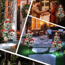 Load image into Gallery viewer, Multi-style Solar Christmas Tree Light Snowy Tree Style Yard Lamp Waterproof Outdoor Decoration Garden Lighting Seasonal Holiday Ornament

