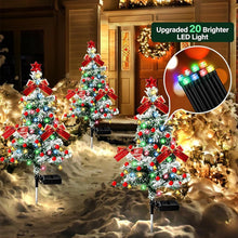 Load image into Gallery viewer, Multi-style Solar Christmas Tree Light Snowy Tree Style Yard Lamp Waterproof Outdoor Decoration Garden Lighting Seasonal Holiday Ornament
