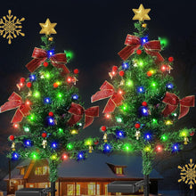 Load image into Gallery viewer, Multi-style Solar Christmas Tree Light Snowy Tree Style Yard Lamp Waterproof Outdoor Decoration Garden Lighting Seasonal Holiday Ornament
