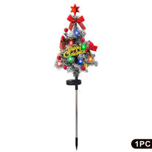 Load image into Gallery viewer, Multi-style Solar Christmas Tree Light Snowy Tree Style Yard Lamp Waterproof Outdoor Decoration Garden Lighting Seasonal Holiday Ornament

