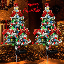 Load image into Gallery viewer, Multi-style Solar Christmas Tree Light Snowy Tree Style Yard Lamp Waterproof Outdoor Decoration Garden Lighting Seasonal Holiday Ornament

