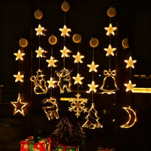Load image into Gallery viewer, LED Christmas Lights Suction Cup Mount Classic Christmas Figures Indoor Outdoor Christmas Window Decoration Use Holiday Lighting Products
