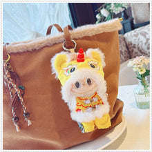 Load image into Gallery viewer, For 17cm Labubu Doll New Year Festive Red Golden Traditional Chinese Lion Dance Costumes Outfits Accessories
