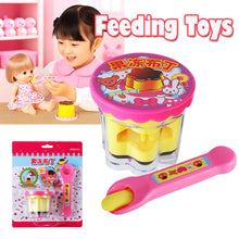 Load image into Gallery viewer, Strawberry Pudding Feeding Toy Pretend Play Food Set Interactive Feeding Game Girls Role Play Dollhouse Food Toy Creative Pretend Feeding Accessory
