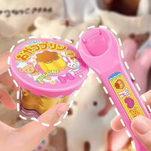 Load image into Gallery viewer, Strawberry Pudding Feeding Toy Pretend Play Food Set Interactive Feeding Game Girls Role Play Dollhouse Food Toy Creative Pretend Feeding Accessory
