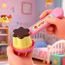 Load image into Gallery viewer, Strawberry Pudding Feeding Toy Pretend Play Food Set Interactive Feeding Game Girls Role Play Dollhouse Food Toy Creative Pretend Feeding Accessory
