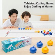 Load image into Gallery viewer, Tabletop Curling Game Set Indoor Multiplayer Team Competition Party Ice Curling Battle Simulation Toy Sport Family Game Night Essential
