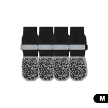 Load image into Gallery viewer, 4Pcs/Set Anti-slip Protect Paws Dog Socks Black Tie Anti-shedding Breathable Non-slip Socks For Medium Large Elderly Dog
