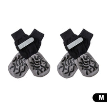 Load image into Gallery viewer, 4Pcs/Set Anti-slip Protect Paws Dog Socks Black Tie Anti-shedding Breathable Non-slip Socks For Medium Large Elderly Dog
