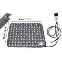 Load image into Gallery viewer, 30-50°C Waterproof Pet Heating Pad With Timer Cat Dog Heated Mat Temperature Adjustable Electric Blanket With Anti-bite Tube Dog Sleeping Supplies
