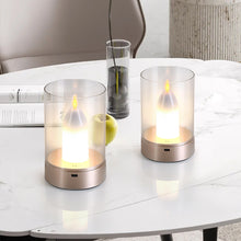 Load image into Gallery viewer, Simulated Candle Night Light Flameless Wick Candles Light Manual Sensor Rechargeable Lamp Kids Bedroom Decor Christmas Atmosphere Light Gifts
