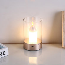 Load image into Gallery viewer, Simulated Candle Night Light Flameless Wick Candles Light Manual Sensor Rechargeable Lamp Kids Bedroom Decor Christmas Atmosphere Light Gifts
