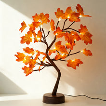 Load image into Gallery viewer, 24Leds Maple Tree Touch Copper Wire Tree Light Battery Box USB Light String Maple Leaves Light For Home Christmas Thanksgiving Decoration

