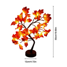 Load image into Gallery viewer, 24Leds Maple Tree Touch Copper Wire Tree Light Battery Box USB Light String Maple Leaves Light For Home Christmas Thanksgiving Decoration
