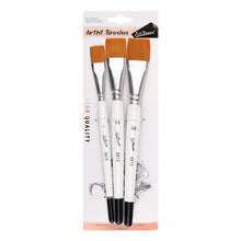 Load image into Gallery viewer, Artist Nylon Brush Set Wood Handle Watercolor Brush Beginner Professional Wall Painting Acrylic Paint Board Tools Art Supplies
