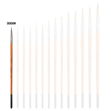 Load image into Gallery viewer, Artist Nylon Brush Set Wood Handle Watercolor Brush Beginner Professional Wall Painting Acrylic Paint Board Tools Art Supplies
