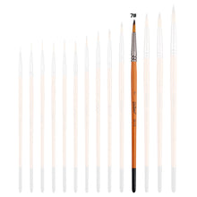 Load image into Gallery viewer, Artist Nylon Brush Set Wood Handle Watercolor Brush Beginner Professional Wall Painting Acrylic Paint Board Tools Art Supplies
