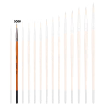 Load image into Gallery viewer, Artist Nylon Brush Set Wood Handle Watercolor Brush Beginner Professional Wall Painting Acrylic Paint Board Tools Art Supplies

