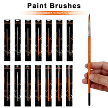Load image into Gallery viewer, Artist Nylon Brush Set Wood Handle Watercolor Brush Beginner Professional Wall Painting Acrylic Paint Board Tools Art Supplies
