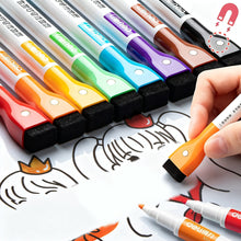 Load image into Gallery viewer, 1PC/8PCS Magnetic Whiteboard Markers Erasable Liquid Chalk Markers with Eraser Water-base Ink Quick Drying Office Supplies
