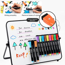 Load image into Gallery viewer, 1PC/12PCS Magnetic Whiteboard Markers Erasable Liquid Chalk Markers with Eraser Water-base Ink Quick Drying Office Supplies
