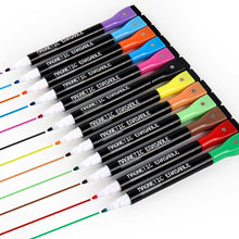 Load image into Gallery viewer, 1PC/12PCS Magnetic Whiteboard Markers Erasable Liquid Chalk Markers with Eraser Water-base Ink Quick Drying Office Supplies
