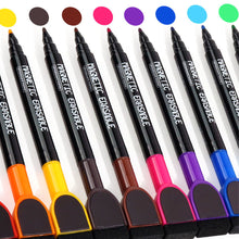 Load image into Gallery viewer, 1/6/12PCS Magnetic Whiteboard Markers Erasable Liquid Chalk Markers with Eraser Water-base Ink Quick Drying Office Supplies
