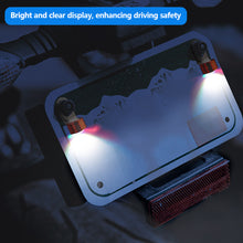 Load image into Gallery viewer, 2Pcs 12V Motorcycle Eagle Eye LED Light 20 LEDs RGB Multicolor &amp; Strobe Brake Warning Light Waterproof Mirror Mount Design
