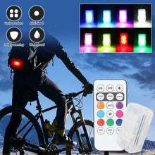 Load image into Gallery viewer, Remote Control Motorcycle RGB Warning Light Strobe &amp; Multicolor Flash for Navigation &amp; Riding Safety USB Rechargeable LED Light
