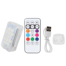 Load image into Gallery viewer, Remote Control Motorcycle RGB Warning Light Strobe &amp; Multicolor Flash for Navigation &amp; Riding Safety USB Rechargeable LED Light
