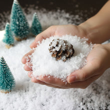 Load image into Gallery viewer, Christmas Instant Snow Powder Just Add Water Expanding Safe &amp; Fluffy Christmas Winter Village Displays Photography Props For Kids DIY Craft Holiday Decor
