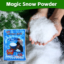 Load image into Gallery viewer, Christmas Instant Snow Powder Just Add Water Expanding Safe &amp; Fluffy Christmas Winter Village Displays Photography Props For Kids DIY Craft Holiday Decor
