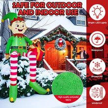Load image into Gallery viewer, 4ft-8.2ft Christmas Inflatable Set Santa Snowman LED Air Blown Figure EU/US/UK/AU Waterproof Outdoor Garden Christmas Yard Holiday Decor

