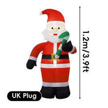 Load image into Gallery viewer, 4ft-8.2ft Christmas Inflatable Set Santa Snowman LED Air Blown Figure EU/US/UK/AU Waterproof Outdoor Garden Christmas Yard Holiday Decor
