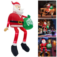 Load image into Gallery viewer, 4ft-8.2ft Christmas Inflatable Set Santa Snowman LED Air Blown Figure EU/US/UK/AU Waterproof Outdoor Garden Christmas Yard Holiday Decor

