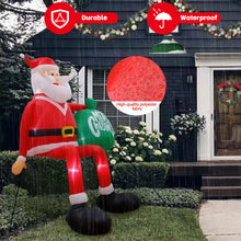 Load image into Gallery viewer, 4ft-8.2ft Christmas Inflatable Set Santa Snowman LED Air Blown Figure EU/US/UK/AU Waterproof Outdoor Garden Christmas Yard Holiday Decor

