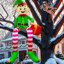 Load image into Gallery viewer, 4ft-8.2ft Christmas Inflatable Set Santa Snowman LED Air Blown Figure EU/US/UK/AU Waterproof Outdoor Garden Christmas Yard Holiday Decor
