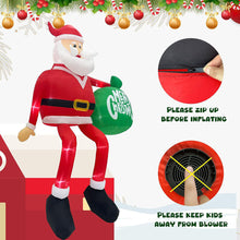 Load image into Gallery viewer, 4ft-8.2ft Christmas Inflatable Set Santa Snowman LED Air Blown Figure EU/US/UK/AU Waterproof Outdoor Garden Christmas Yard Holiday Decor
